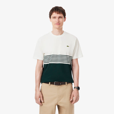Striped Jersey Colour-block T-shirt