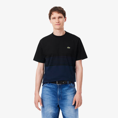 Striped Jersey Colour-block T-shirt
