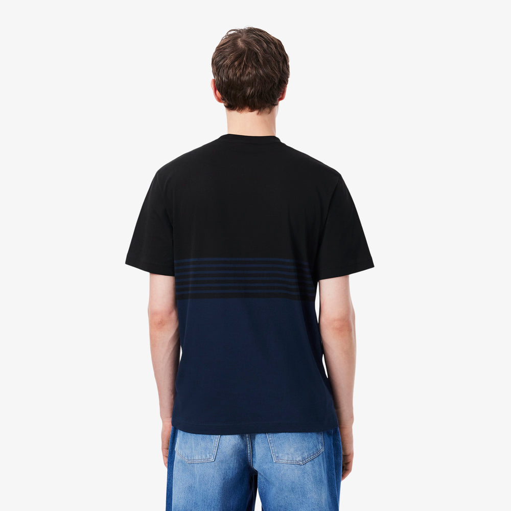 Striped Jersey Colour-block T-shirt