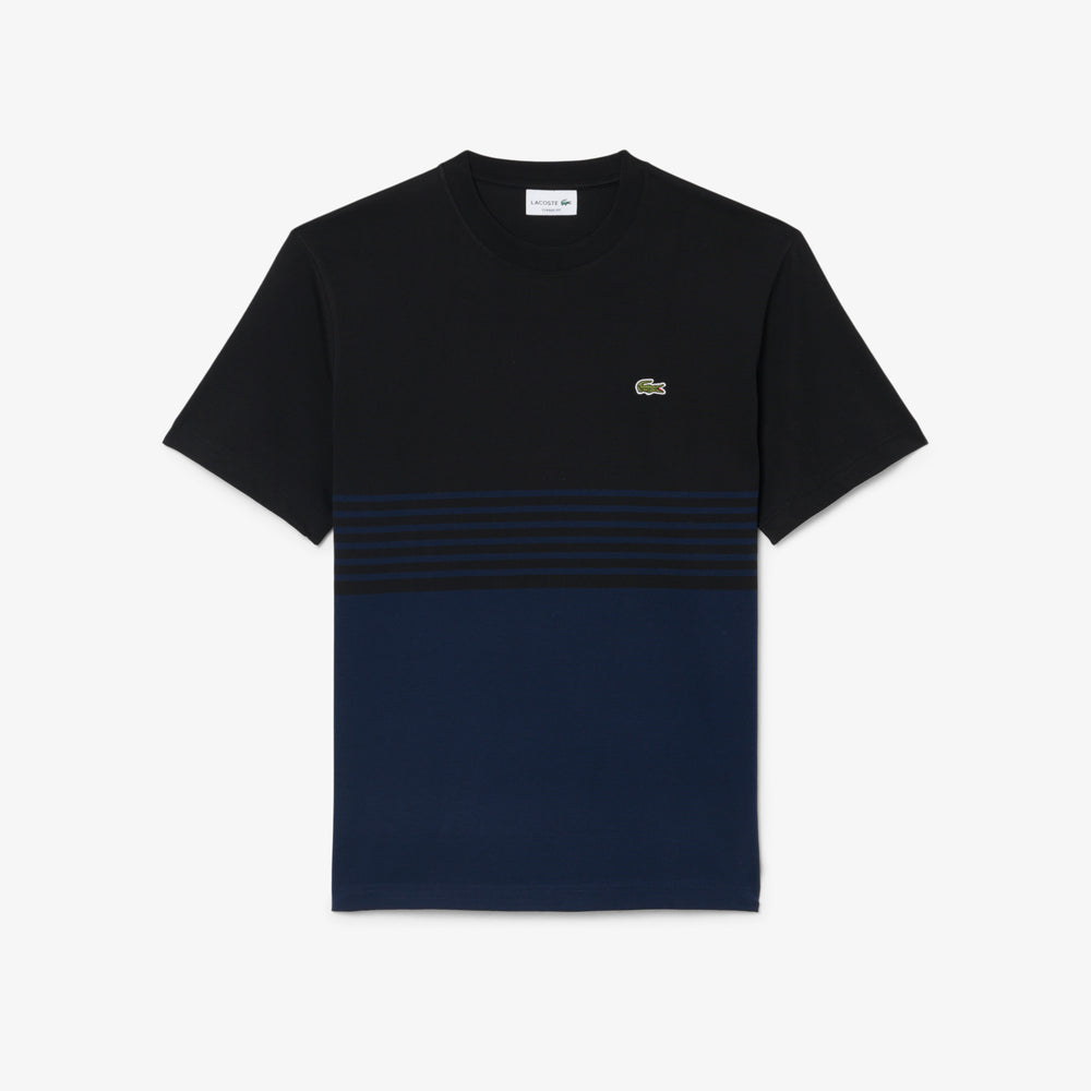 Striped Jersey Colour-block T-shirt