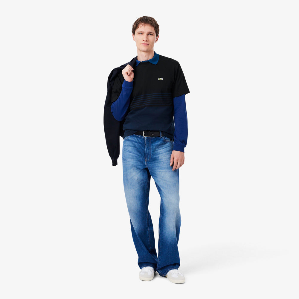Striped Jersey Colour-block T-shirt