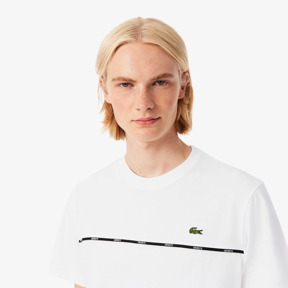 Lacoste Trim Cotton Jersey T-shirt