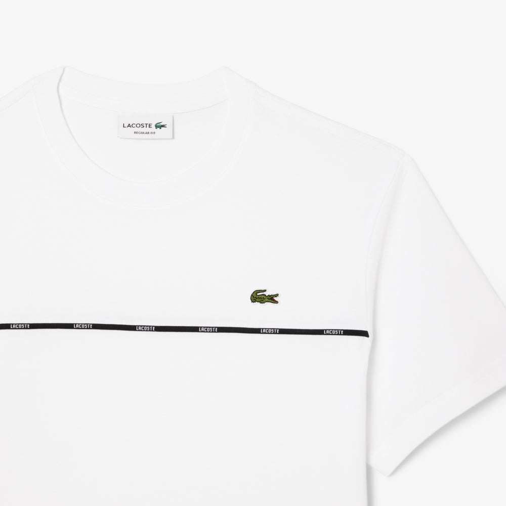 Lacoste Trim Cotton Jersey T-shirt