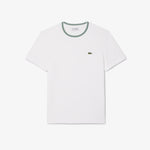 Regular Fit Ribbed Collar Cotton T-Shirt