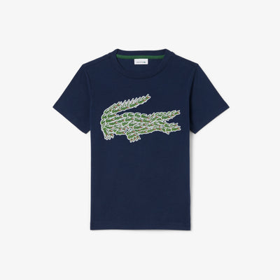 Crocodile Print Cotton T-shirt