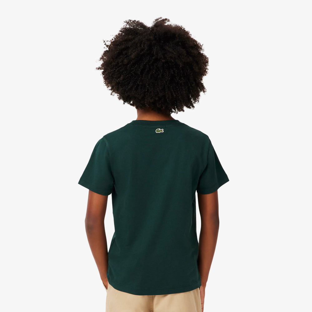 Crocodile Print Cotton T-shirt