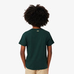 Crocodile Print Cotton T-shirt