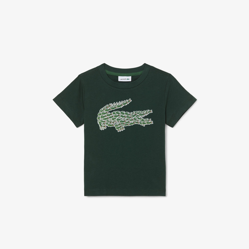 Crocodile Print Cotton T-shirt