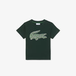 Crocodile Print Cotton T-shirt