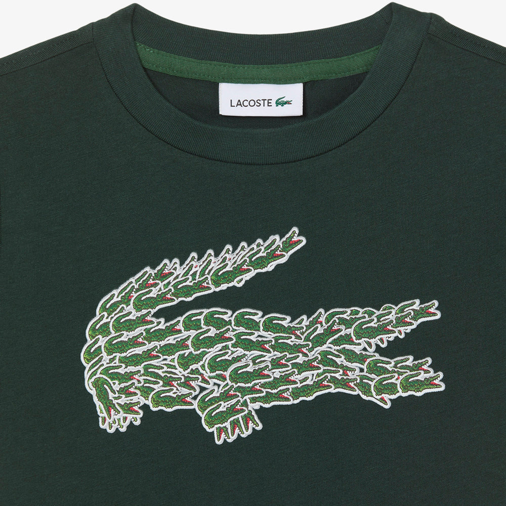 Crocodile Print Cotton T-shirt