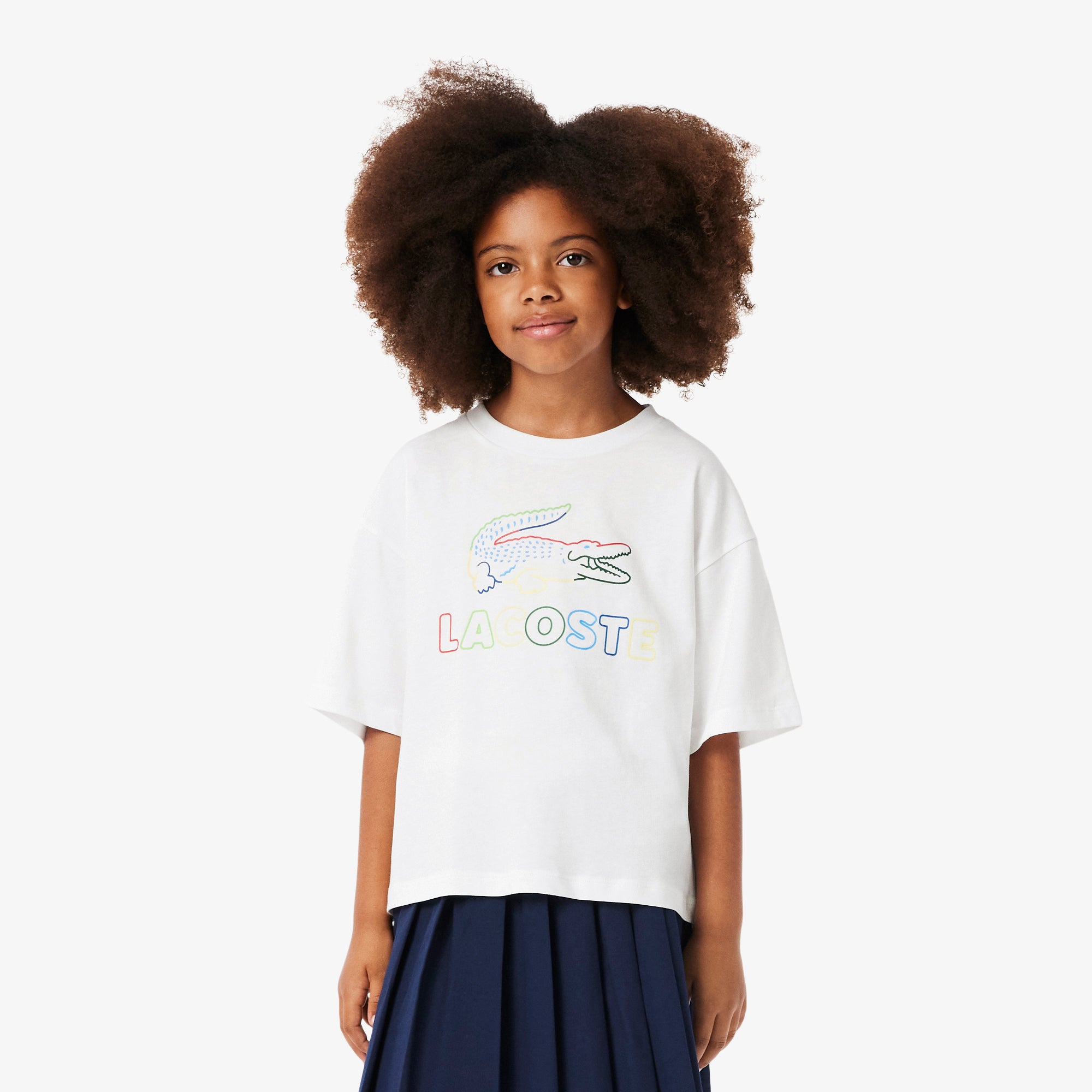Oversized Printed Cotton T-shirt – Lacoste ZA