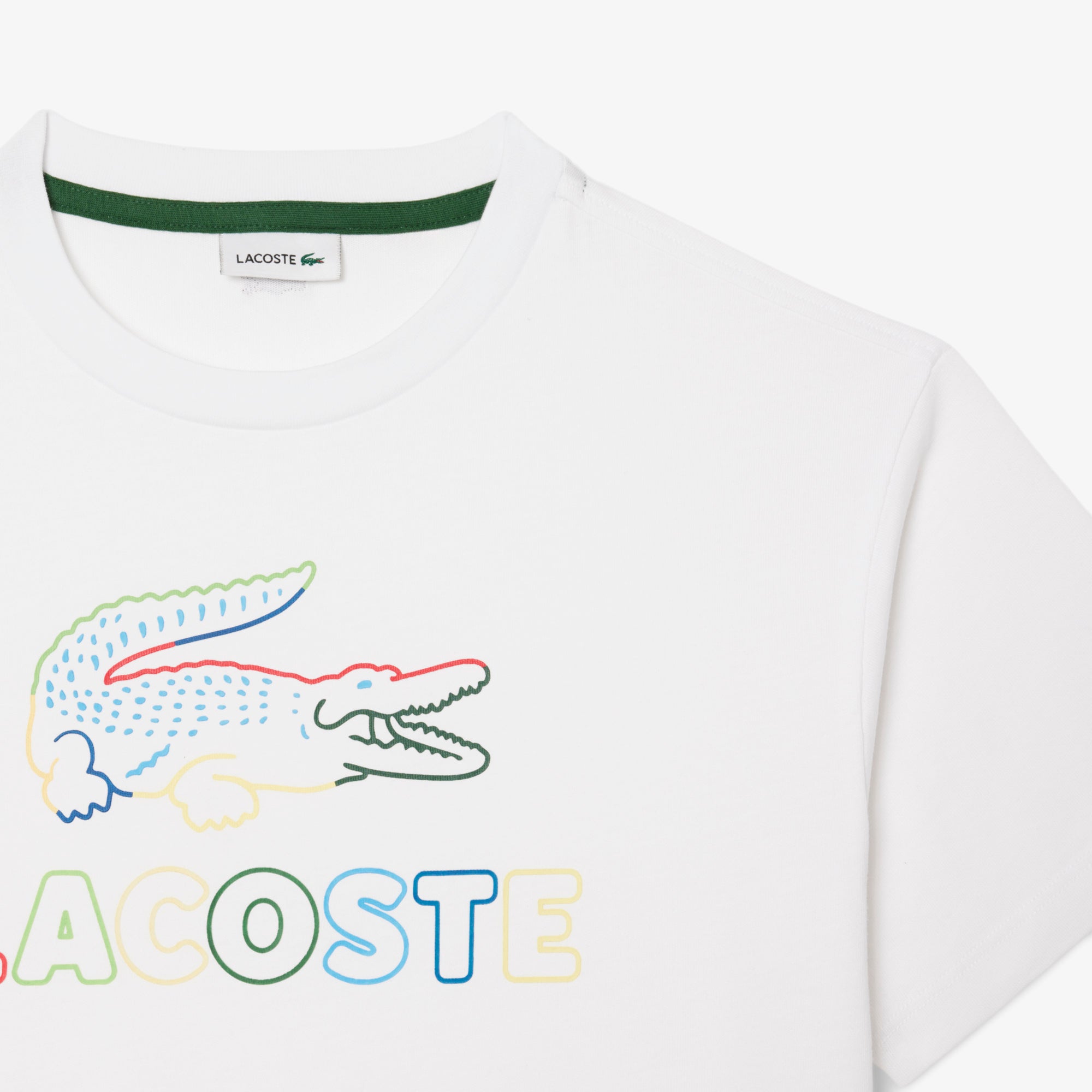 Oversized Printed Cotton T-shirt – Lacoste ZA