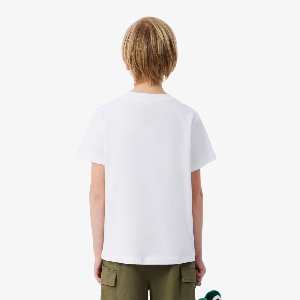 Crocodile Print Cotton T-shirt