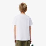 Crocodile Print Cotton T-shirt
