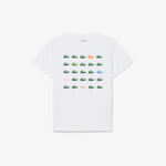 Crocodile Print Cotton T-shirt