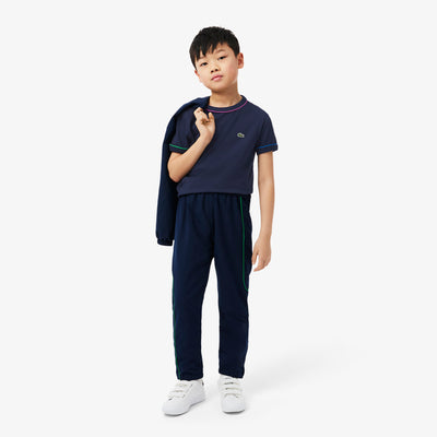 Contrast Trim Cotton T-shirt