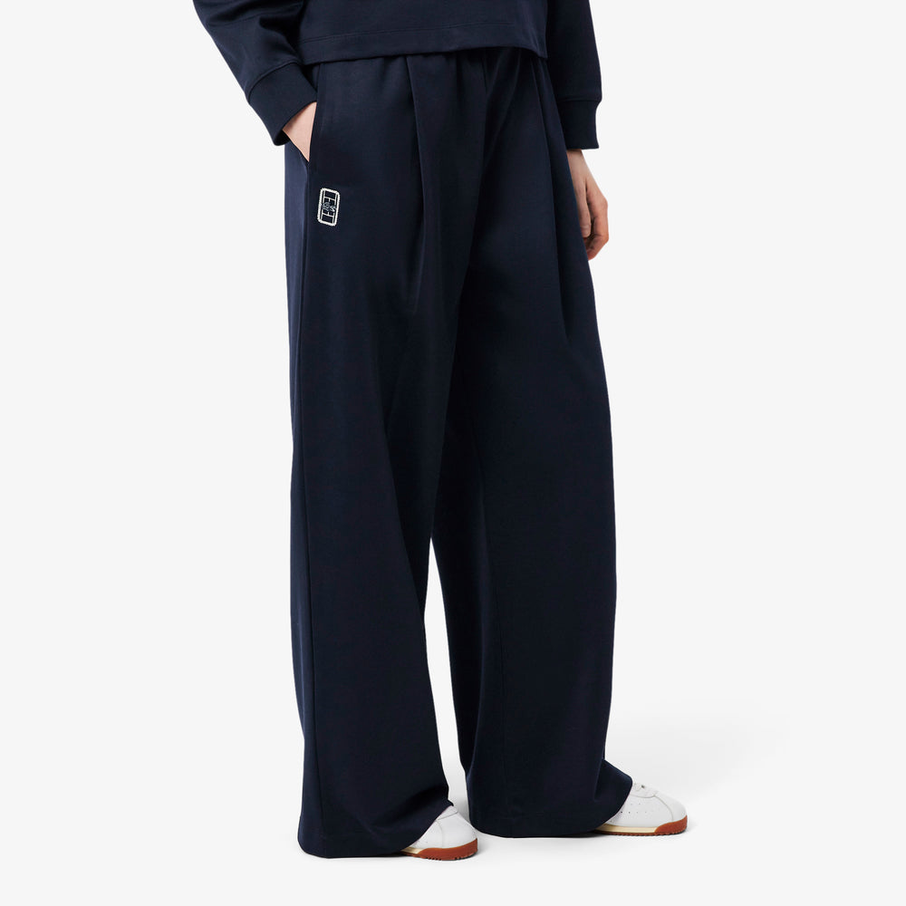 Pleat Front Piqué Sweatpants