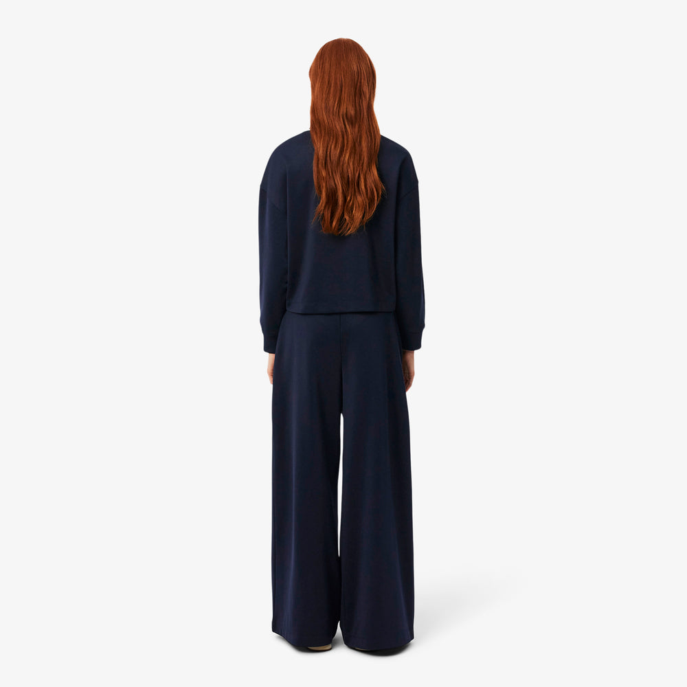 Pleat Front Piqué Sweatpants