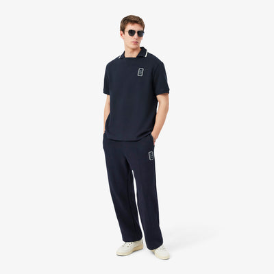 Badge Accent Piqué Sweatpants