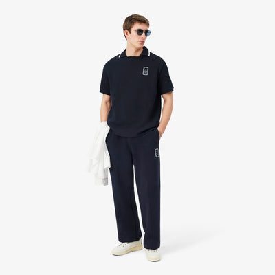 Badge Accent Piqué Sweatpants